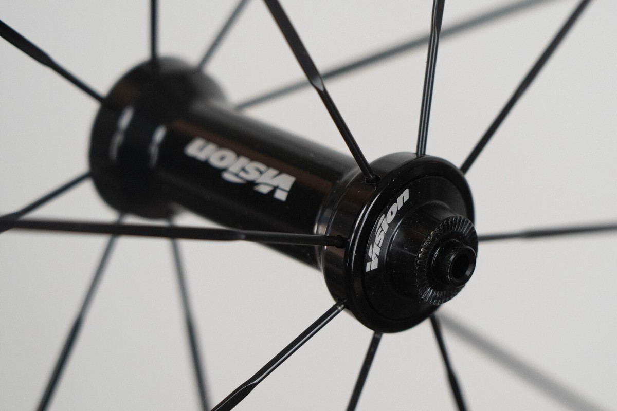 NOS VISION TEAM 35 COMP SH11S GRAY RIM BRAKE CLINCHER WHEELSET