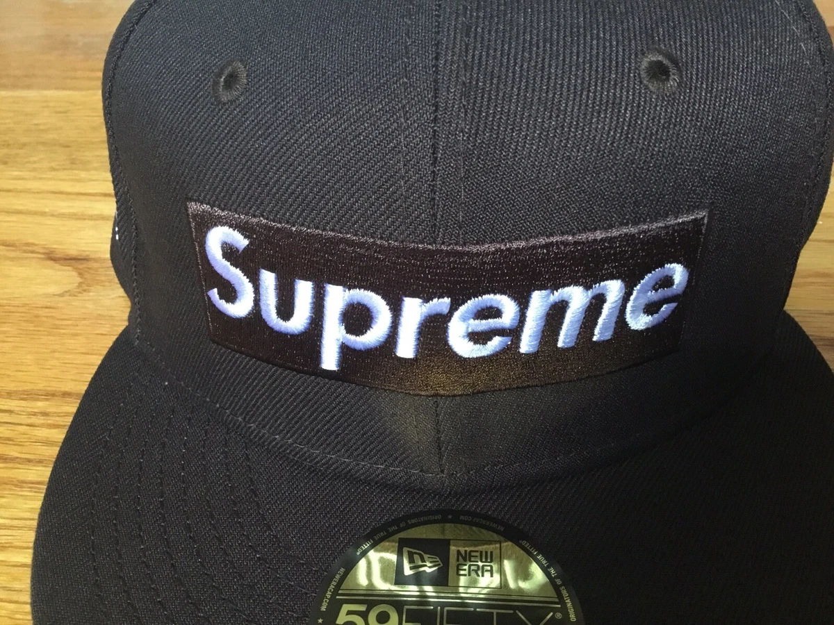 NEW Supreme New Era No Comp Box Logo Hat FW21 Brown Size 7 1/8 100