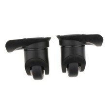 1 paio di ruote di ricambio universali nere per trolley valigie