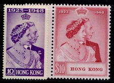 HONG KONG GVI SG171-172, 1948 RSW set, NH MINT. Cat £279.