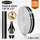 <!--F#f_0-->GLOSS BLACK PIN STRIPE Car Model Streamline Adhesive TAPE Decal Vinyl Sticker<!--F/-->