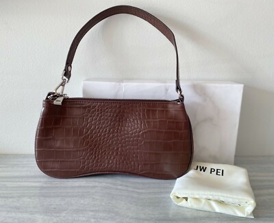 jw pei brown croc bolsa