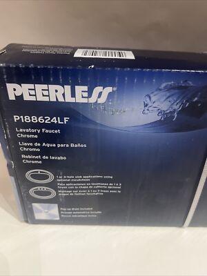 Peerless P188624LF single handle bathroom faucet with transitional  