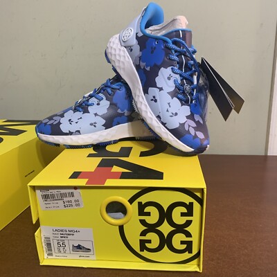 G/Fore G4 MG4+ Blueprint Floral Womens 5 5.5 Golf Shoes NEW in Box
