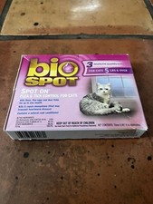 Bio Spot On Flea Tick Drop for Cats Under 5 lbs 3 month supply BRAND NEW