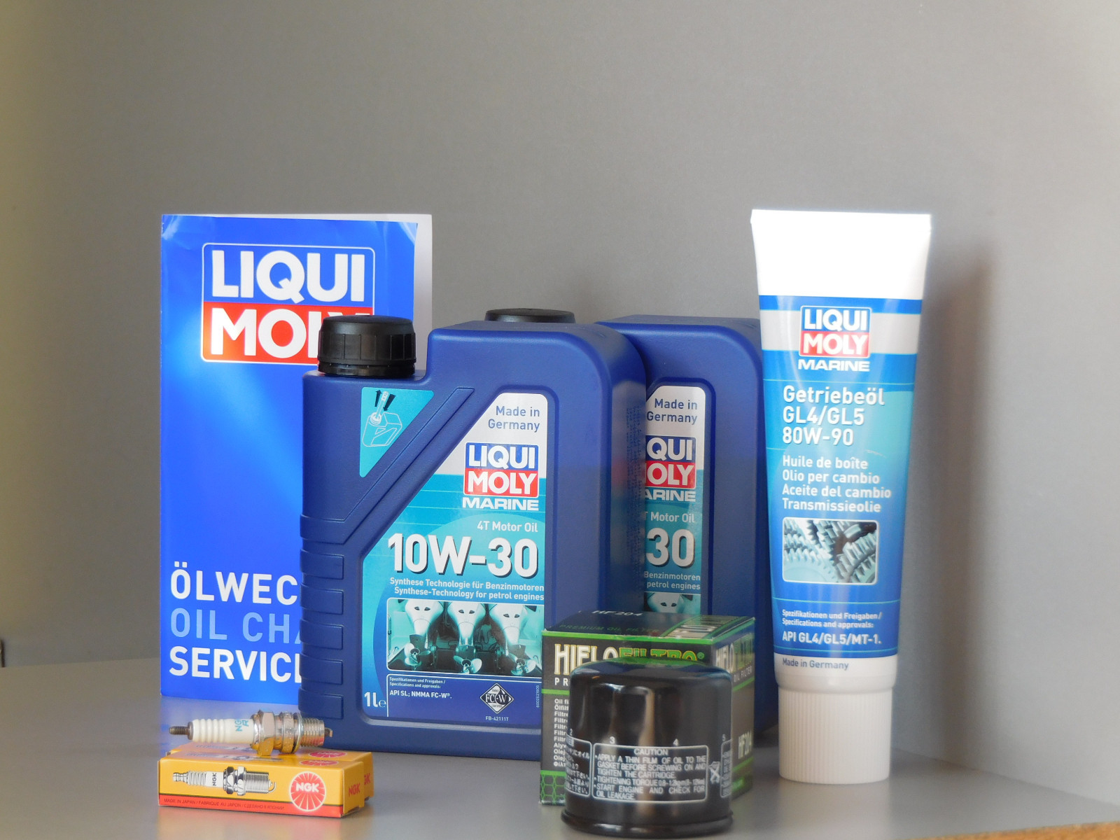 Maintenance Set Honda BF15 A Outboard Motor Oil Spark Plug Gear Oil Oil Filter