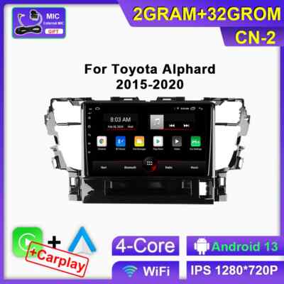 For Toyota Alphard H30 2015-2020 Car Radio CarPlay Auto Stereo Player Screen GPS