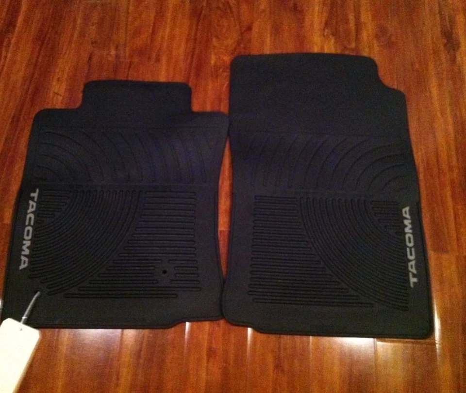 Alfombrillas de goma Toyota Tacoma 2005-2006-2007 para todo clima OEM 2 piezas Foto 2 de 3