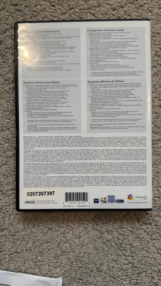 Pinnacle Studio Plus Version 11 Upgrade & Serial Number - Image 2 of 3