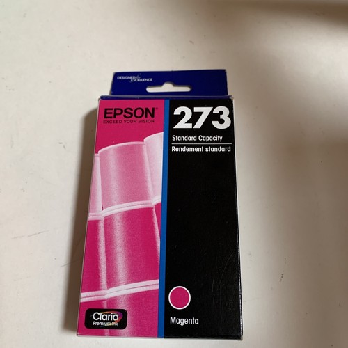 Epson 273 Magenta Ink Cartridge Expression Series T273320 NIB Sealed OEM - Picture 3 of 5
