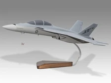 Boeing FA-18F Super Hornet RAAF Desk Wood Aircraft New Model Small Scale 1/72