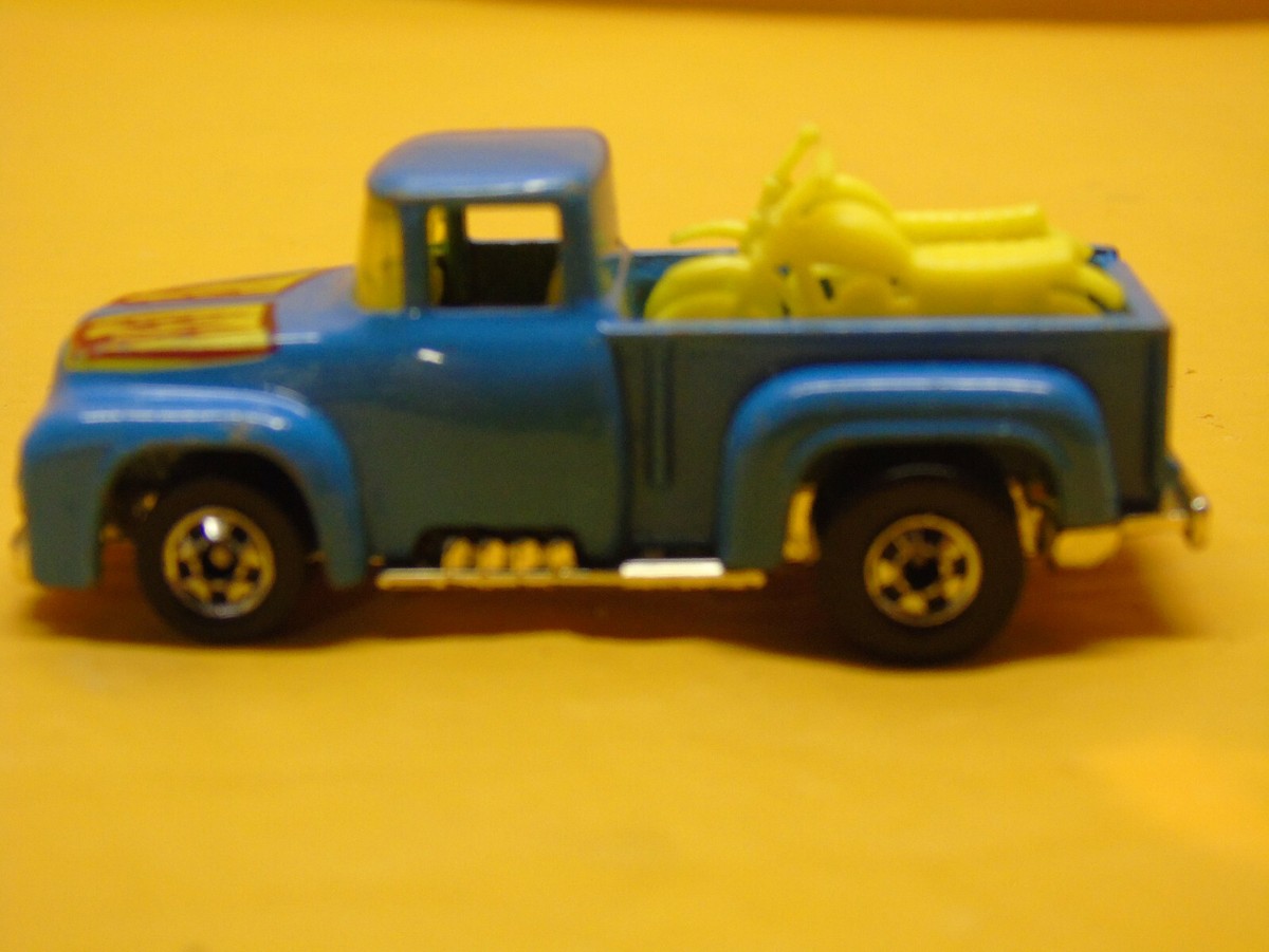 Vintage 1973 Hot Wheels Diecast Blue '56 Ford Pickup Truck with