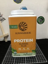 Sun Warrior Classic Plus Protein Powder Unflavored 1.65lb EXP: 12/2026