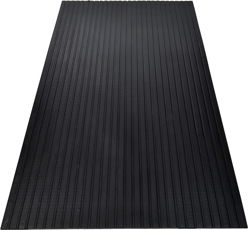 Heavy Duty 6 ft x 4 ft Thick Real Rubber Exercise Equipment Mat 3/4