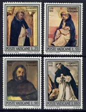 VATICAN Sc#509-12 1971 St. Dominic, Founder of Dominican Order MNH
