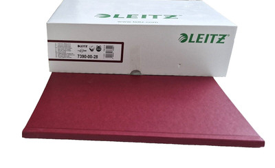 LEITZ Buchbindemappen bordeux Hardcover für 15 - 35 Blatt DIN A4, 10 St.