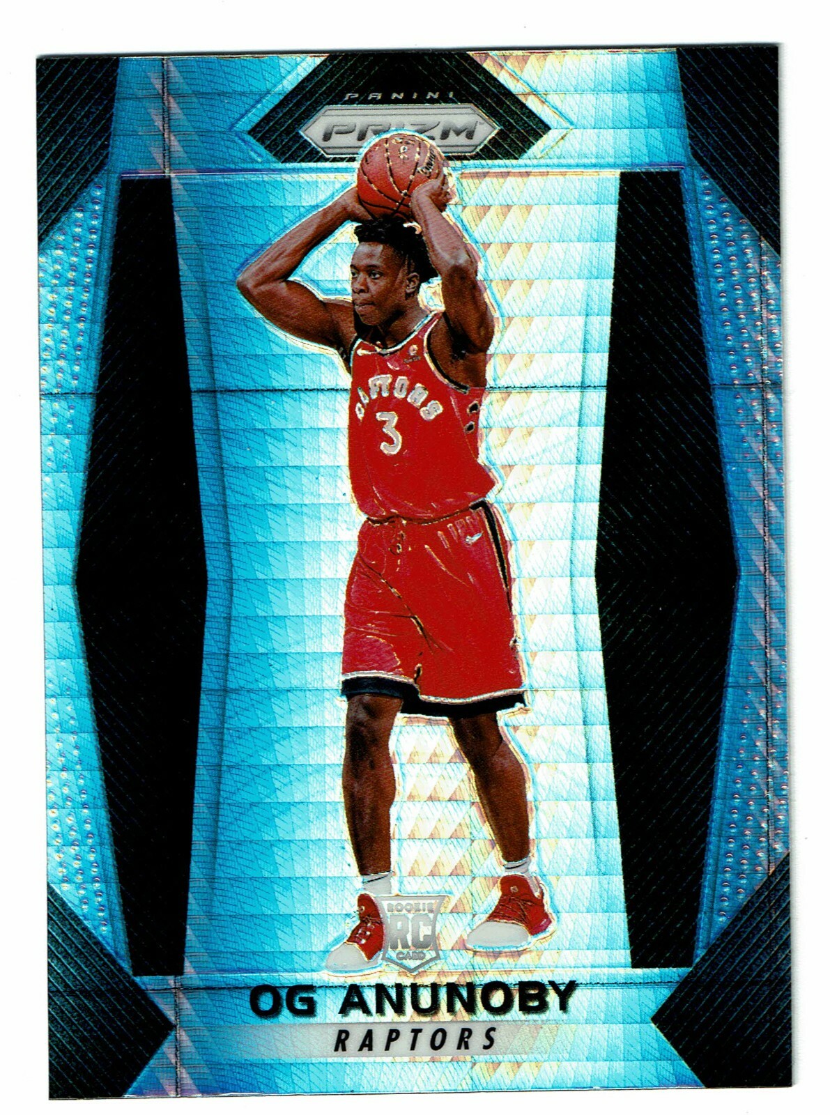 2017-18 Panini Prizm Basketball OG Anunoby Rookie Card Hyper Refractor 38 RC SP