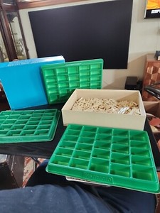 Vtg Instructo Point-Back Letters/Math/Numbers Set Uppercase 2" White 755/760