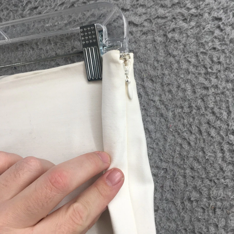 Pantalones de vestir Vince Camuto para mujer 2 blancos lisos tiro medio cremallera tirar de mosca informales Foto 4 de 4