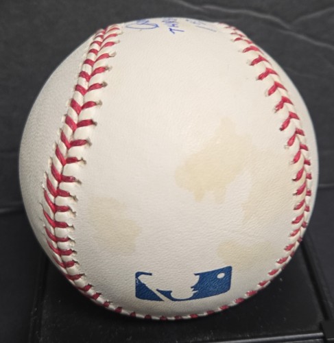 Mantos de béisbol autografiados por Randy Gumpert inscritos 1st HR 51 (ROMLB) - Imagen 4 de 7