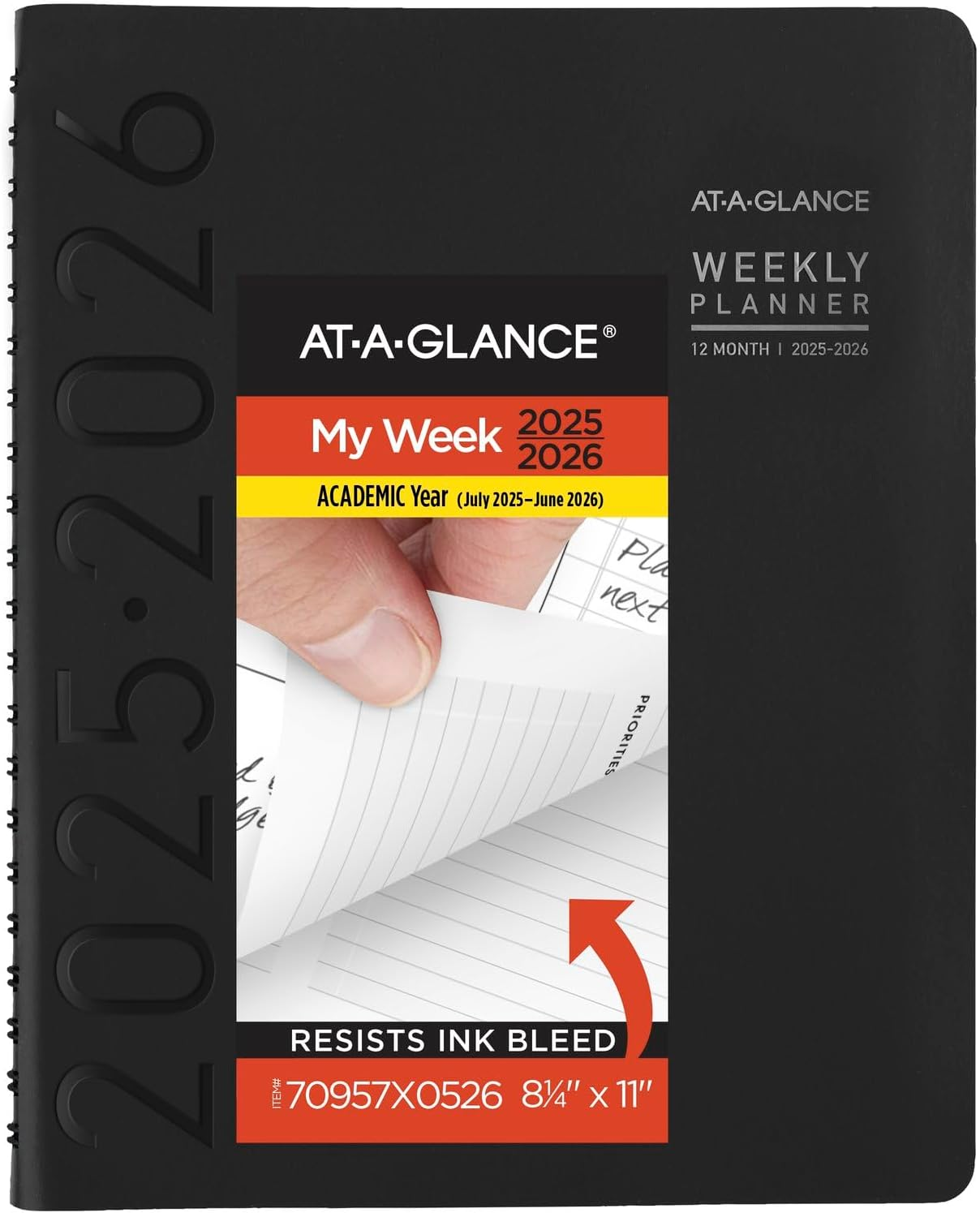 2025-2026 Academic Planner - Weekly & Monthly with Half-Hourly Scheduling-image