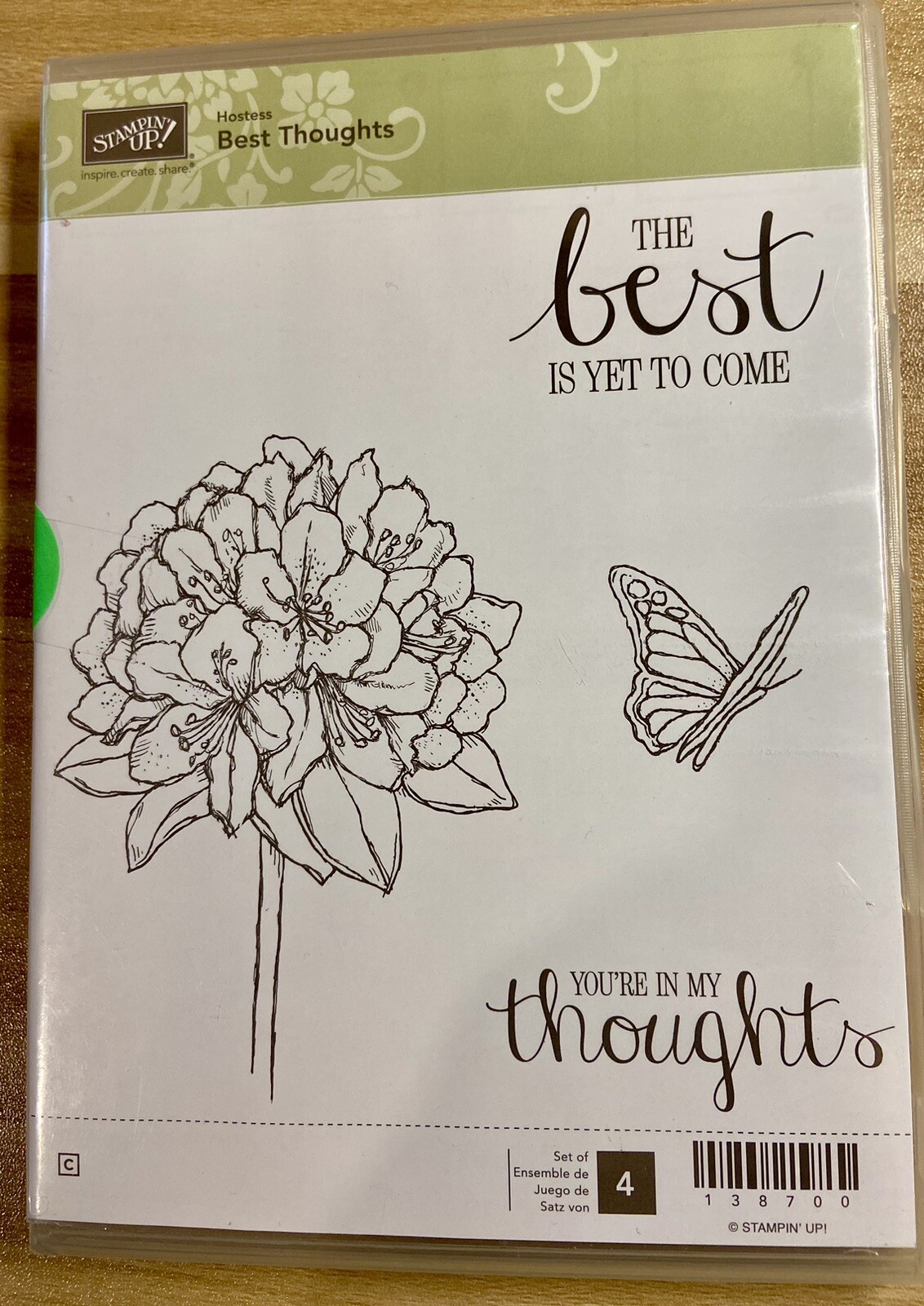Stampin'Up! BEST THOUGHTS Rubber stamp set