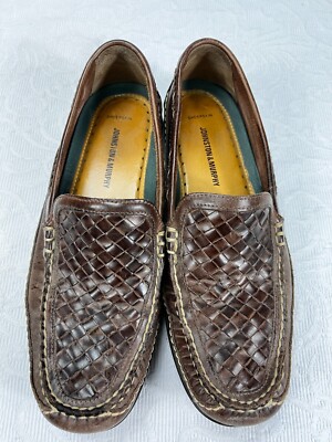 Johnston & Murphy 25-1852 Size 10M Brown Leather Loafers | eBay