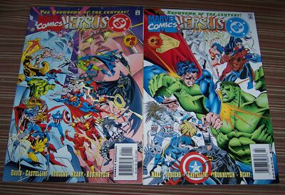 Marvel Versus DC Lot 2 3 VF+ 1996 Batman Spider-Man Superman Hulk