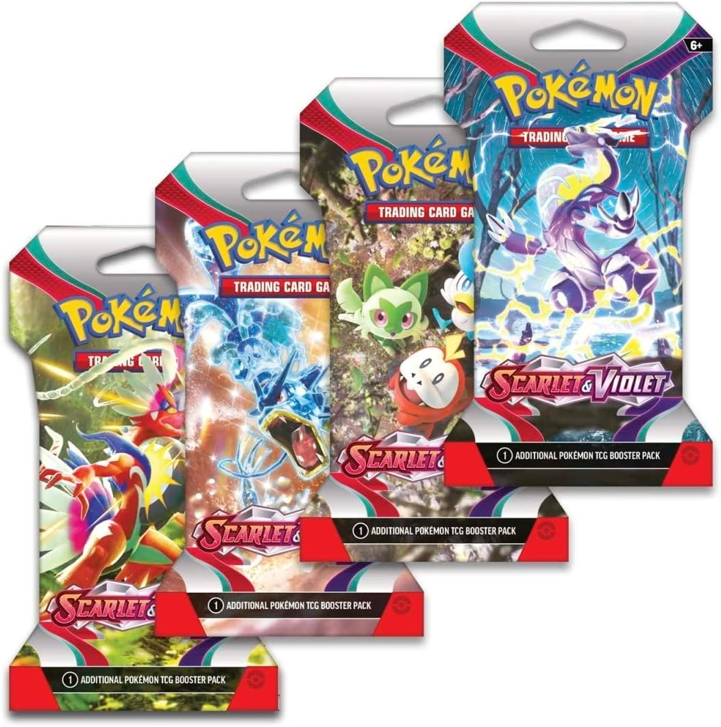 POKEMON TCG: Scarlet & Violet Sleeved Booster Packs - 8 Packs (80 Cards)