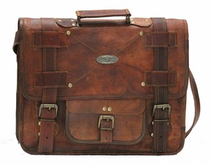 vintage leather messenger bag mens