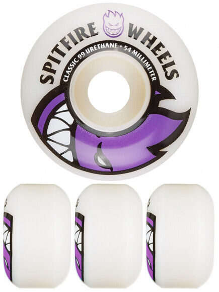 Spitfire Bighead Wheels Set White Purple 54mm/99 | eBay Spitfire Bighead Wheels Set White Purple 54mm/99 | eBay