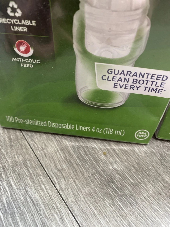 PLAYTEX DROPINS 4 oz 2x 100, 2 botellas, 2 pezones adicionales y dispensador de fórmula! ¡NUEVO! Foto 4 de 4