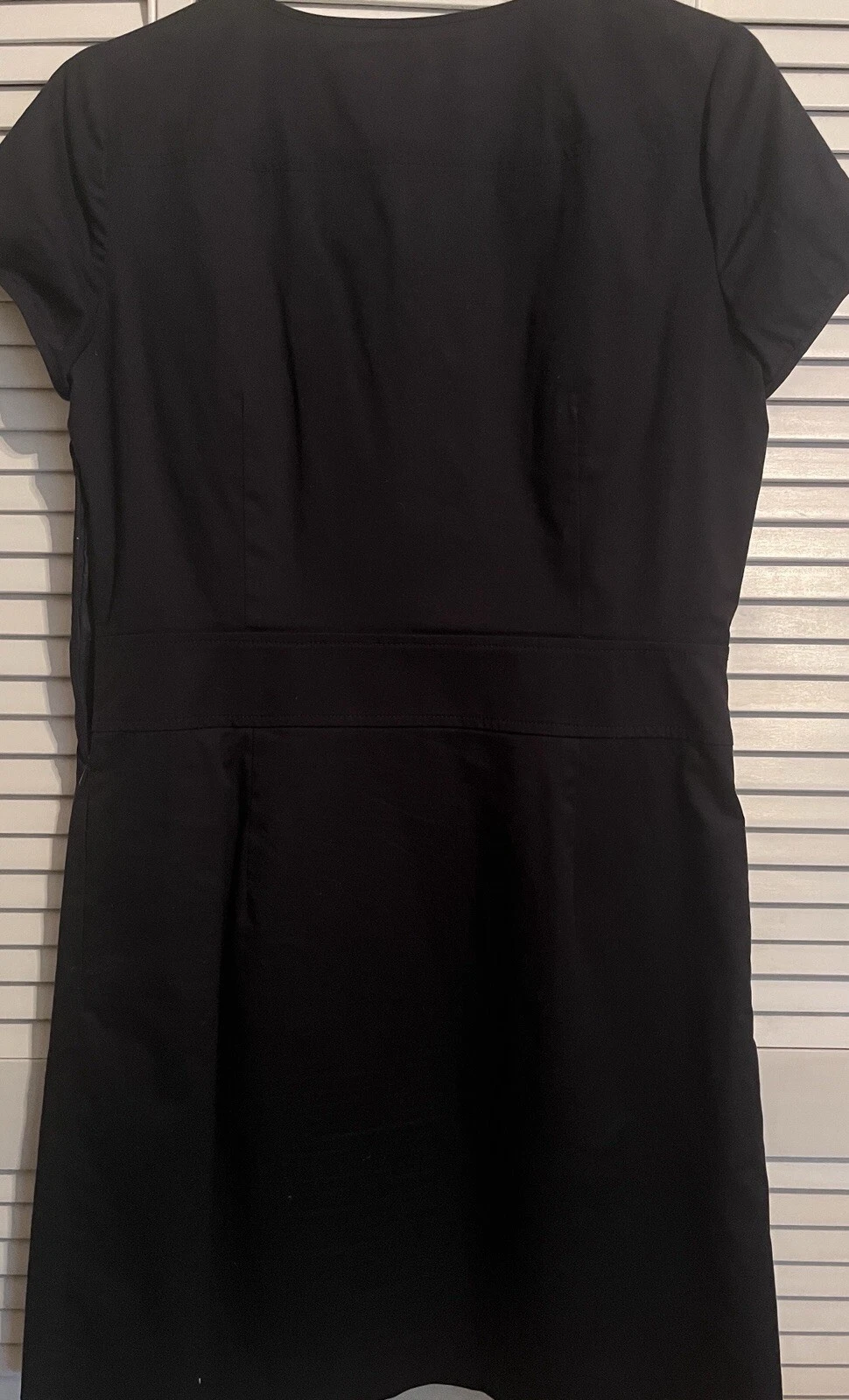 Abito Tory Burch taglia 10 12 blu navy con Bttns oro ispirazione nautica completamente foderato