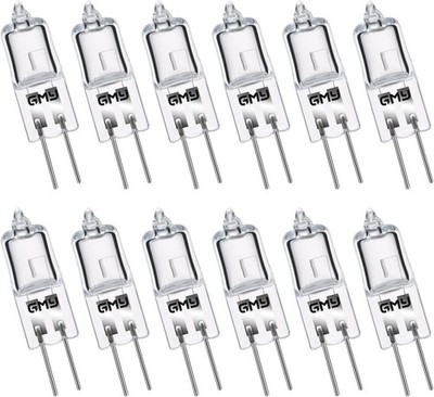 12er Pack G4 Halogenglühbirne 20W 12V 2 Pin Dimmbar Warmweiß für Kronleuchter