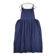 ina Waist-switched denim apron camisole dress...