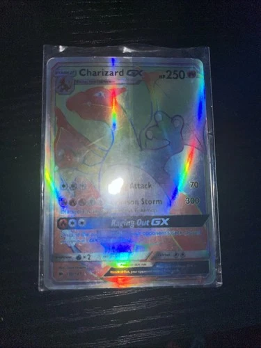 Pokémon TCG Charizard GX Holo Card Burning Shadows 150/147 Secret Rare.
