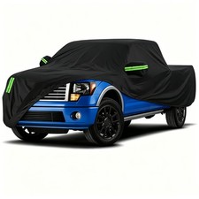 Waterproof 170t Universal Pickup Truck Cover 6 Green Reflective Safety Strips Waterproof 170t Universal Pickup Truck Cover 6 Green Reflective Safety Strips