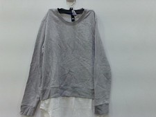 Adidas Gray Sweatshirt Women's Large Medium Dual Layer Mesh Trim