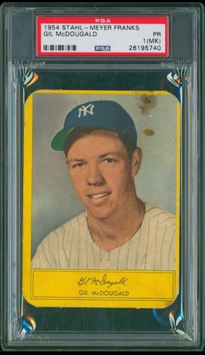 1954 STAHL MEYER FRANKS GIL MCDOUGALD PSA 1 MK; Pop 10, Only 10 Higher ...