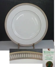 Waterford China CARINA GOLD Dinner Plate(s), England, NEW!!