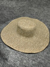 Straw Hat Floppy Loose Wide Brim Boho Garden Cottage Style Sun Hat One Size