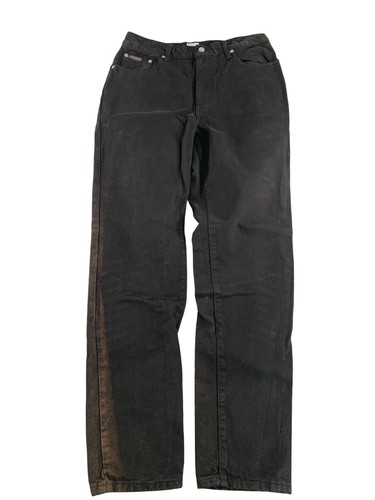 Calvin Klein Jeans Jeans Womens 12 Black Denim Straight Leg Zip Fly 100% Cotton
