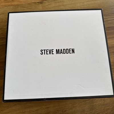 Leerer Steve Madden Schuhkarton Mavis Taupe Keilabsatz Sneaker Größe 7,5 LEER