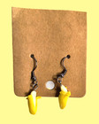 Cute Corn Dangle Earrings Yellow White Acrylic Halloween Thanksgiving Fall Hook — photo 9