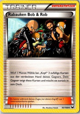 Pokemon Rabauken Bob & Rob 95/108 Erforscher der Finsternis Deutsch