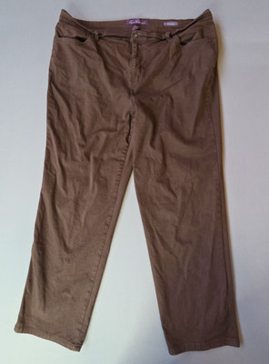 Vintage Gloria Vanderbilt Amanda Brown Jeans Women s 20W Plus Stretch Denim