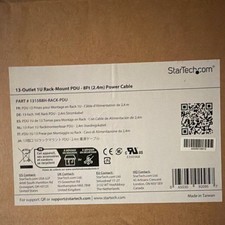 StarTech.com 13-Outlet 1U Rack PDU 125V 15A 8ft NEMA 5-15P Black
