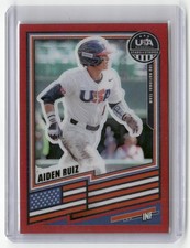 2026 Panini Stars and Stripes Prizm Aiden Ruiz #121 Red 252/399