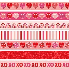 80Ft Modern Valentine's Day Smiling Face Bulletin Board Borders Red Pink Love He