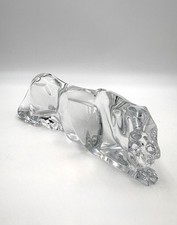 Rare BACCARAT Baccarat Large 26cm Leopard Panther Crystal Glass Object